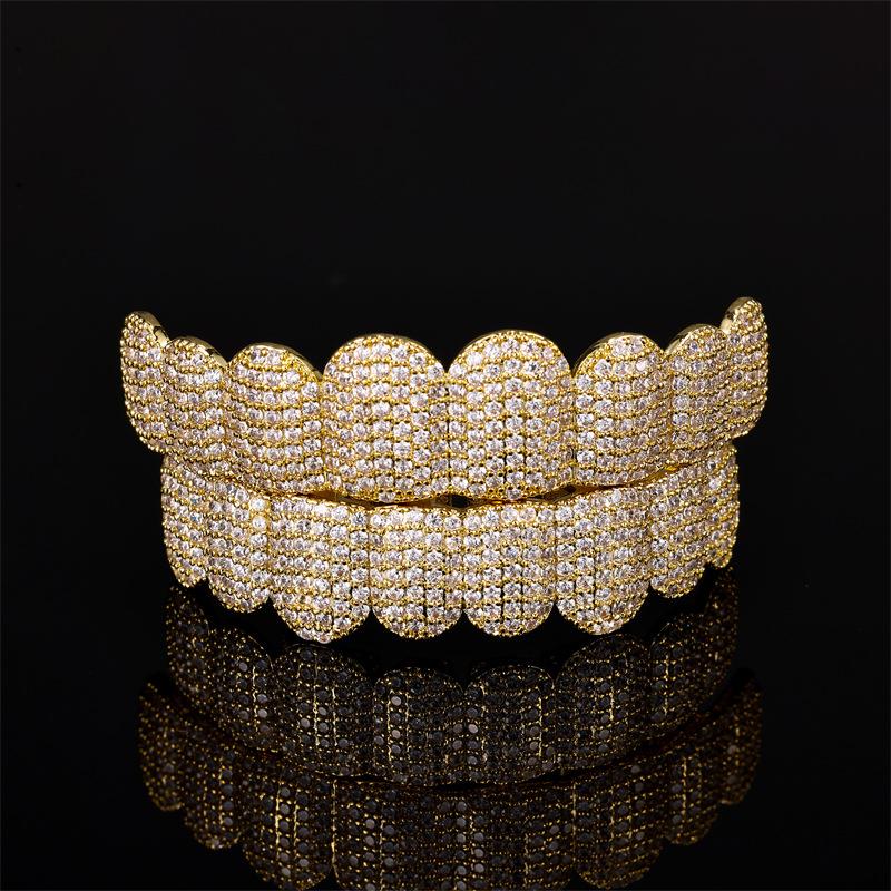 Unisex Zircon Grillz For Men&Women, Hip-Hop Accessories Comfortable Grills  D385
