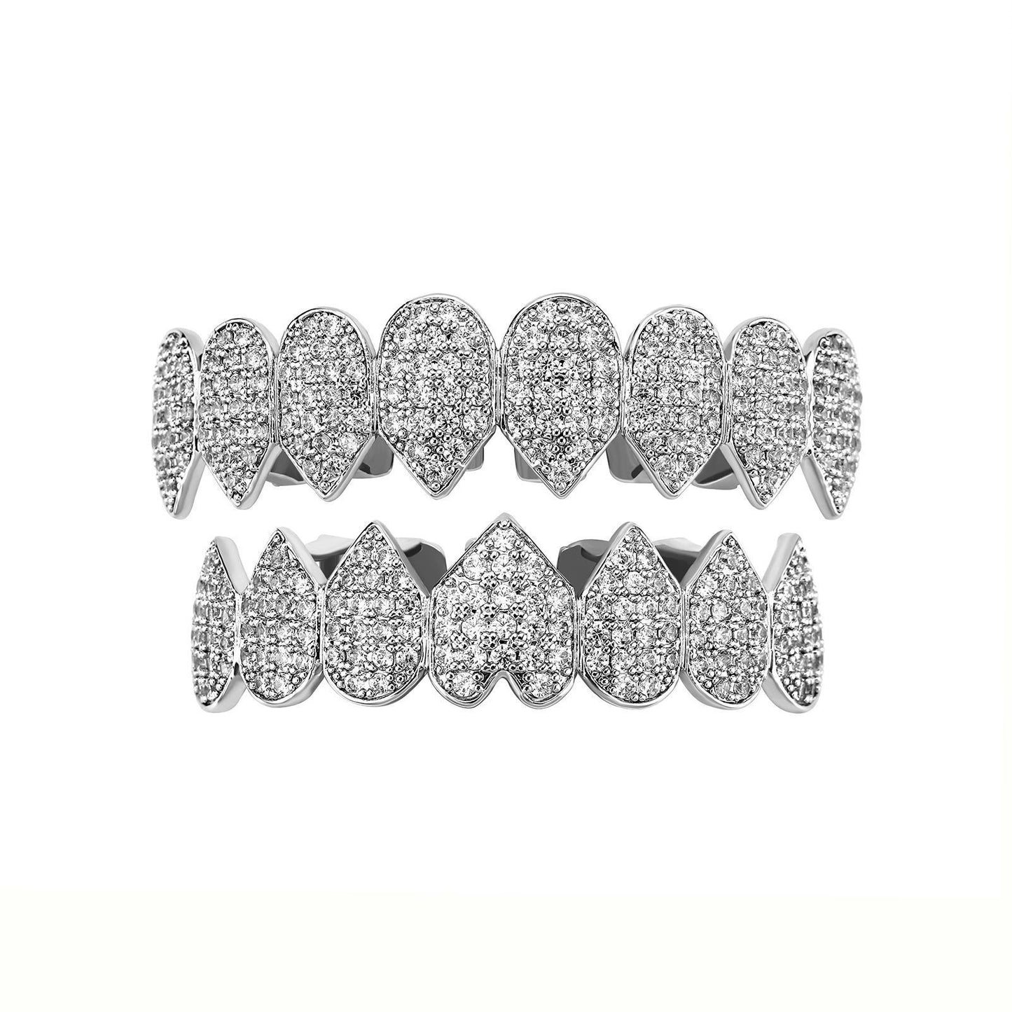 【ALL  8 ZIRCON GRILLZ IN HERE】Unisex Hiphop Accessories Grillz Cubic Zirconia Grills Comfortable  Perfect Gift