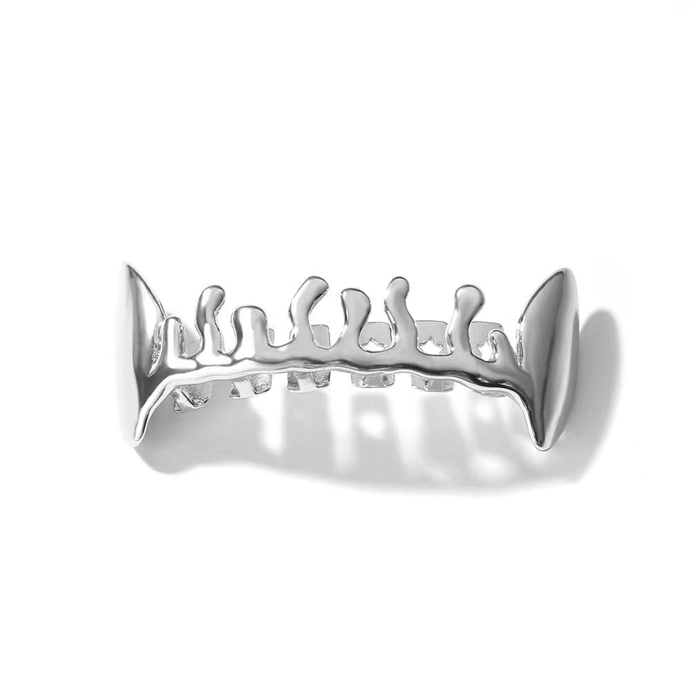 Unisex HIPHOP Hip-hop 8 Upper Teeth and 8 Lower Teeth Grills: Smooth Surface Grillz,S271