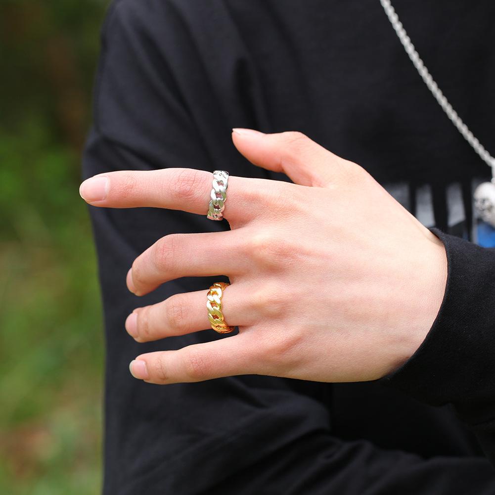 Unisex Urban Link Cuban Chain Ring US Size 7-10 - D325