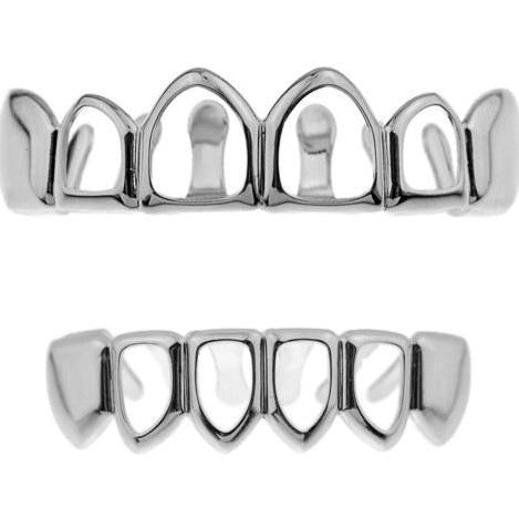 Unisex Hot Selling Hip-Hop Hollowed Out Teeth Grills - A Perfect Gifts For Lovers, Friends, Boyfriends, Girlfriends, Wife, Husband, Thanksgiving, Independence Day, Holloween, Black Friday, Chrisatmas and New Year D268