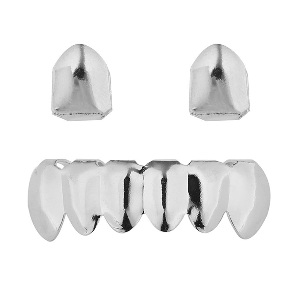 Unisex Hot Sale Hip Hop Braces Single+Lower Teeth Comfortable Braces Accessories Grills Grillz Set -D648