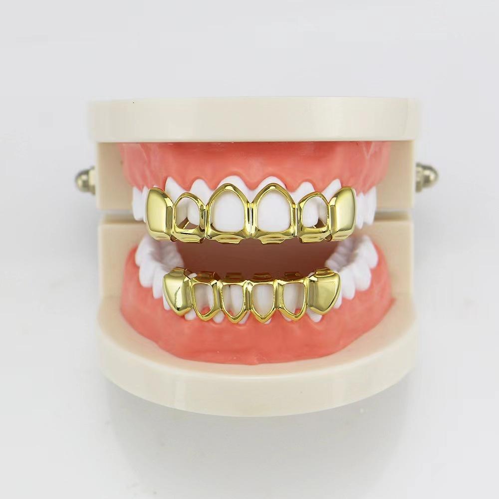[DEALS FOR YOUR DAYS HOT SALE]Unisex Hollow Hip-hop Grillz: Smooth Surface Halloween Accessories ,S272