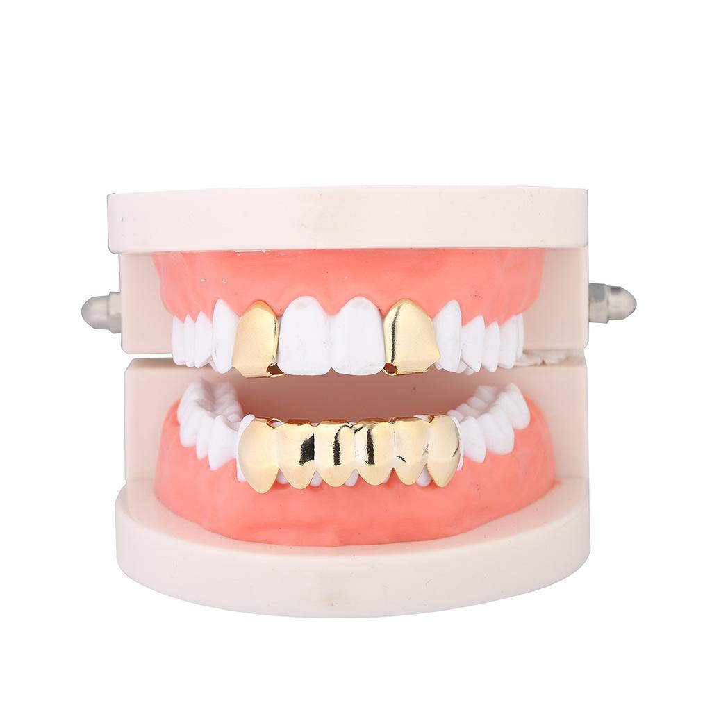 Unisex Hot Sale Hip Hop Braces Single+Lower Teeth Comfortable Braces Accessories Grills Grillz Set -D648