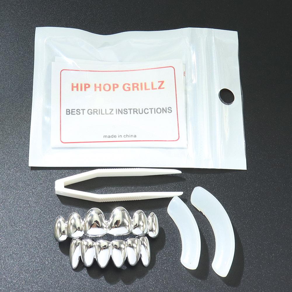 Unisex Irregular Hip Hop Six-Tooth Grillz - Smooth Vampire Fangs Grillz in Copper  Perfect Gift For W782