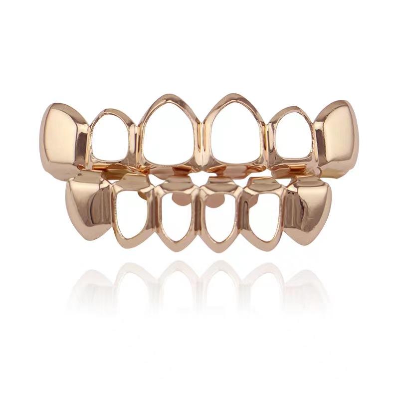 [DEALS FOR YOUR DAYS HOT SALE]Unisex Hollow Hip-hop Grillz: Smooth Surface Halloween Accessories ,S272