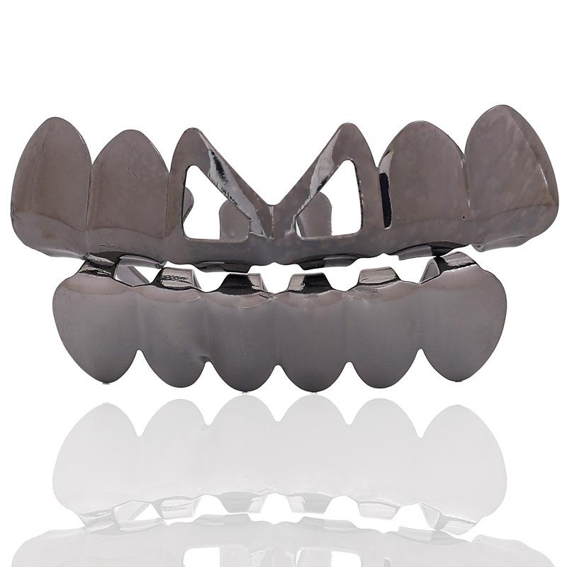Unisex Halloween Costume False Teeth Bucktooth Copper Fangs Grillz - Q868