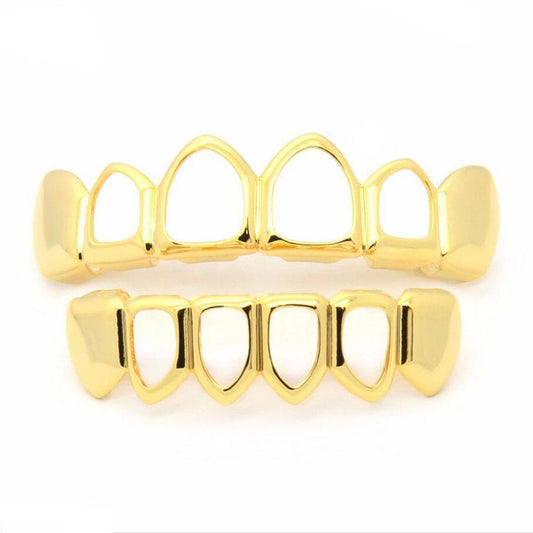 Unisex Hot Selling Hip-Hop Hollowed Out Teeth Grills - A Perfect Gifts For Lovers, Friends, Boyfriends, Girlfriends, Wife, Husband, Thanksgiving, Independence Day, Holloween, Black Friday, Chrisatmas and New Year D268