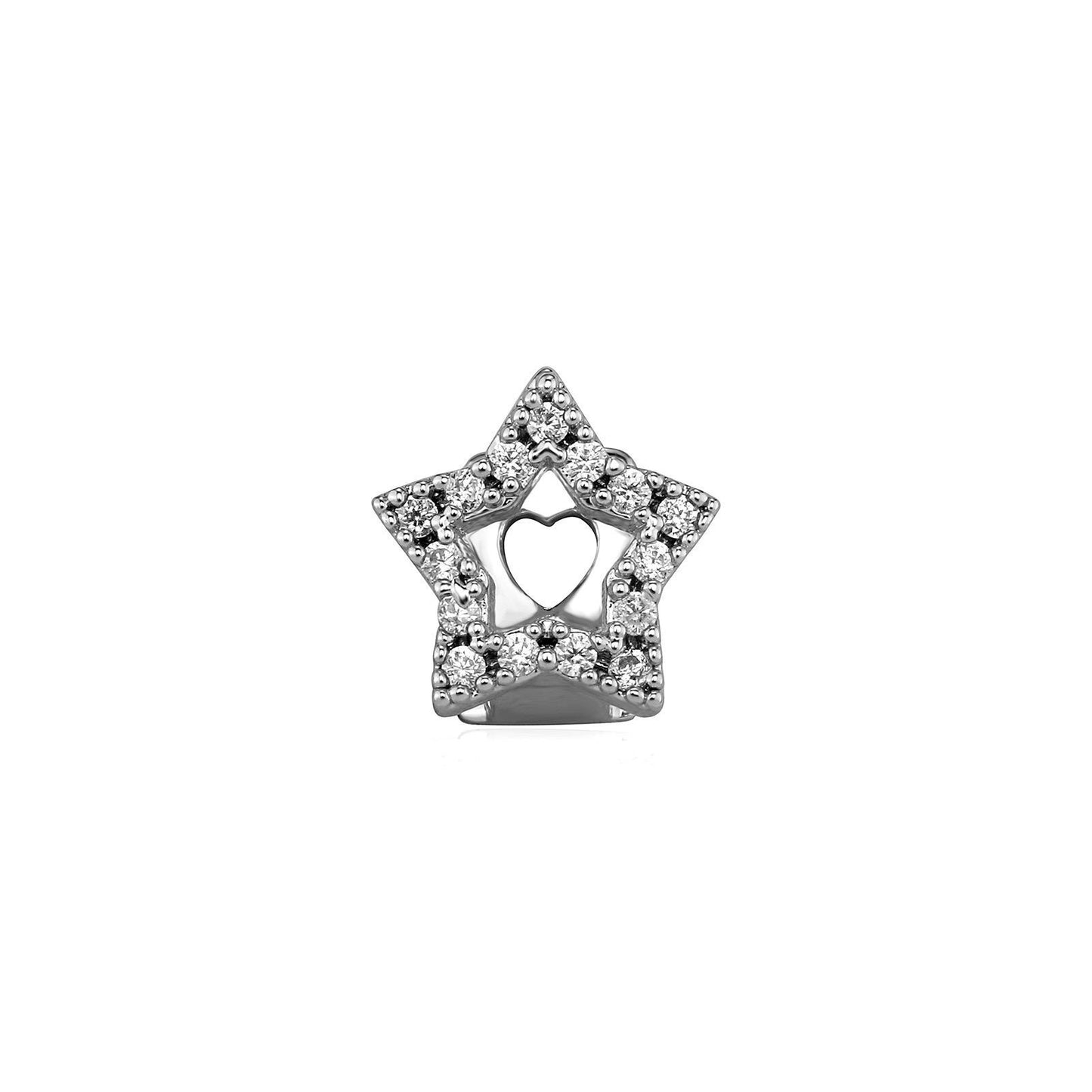 Unisex Cubic Zirconia Holo Star Sahpe Single Tooth Comfortable Grillz Hiphop Accessories Grills   K272