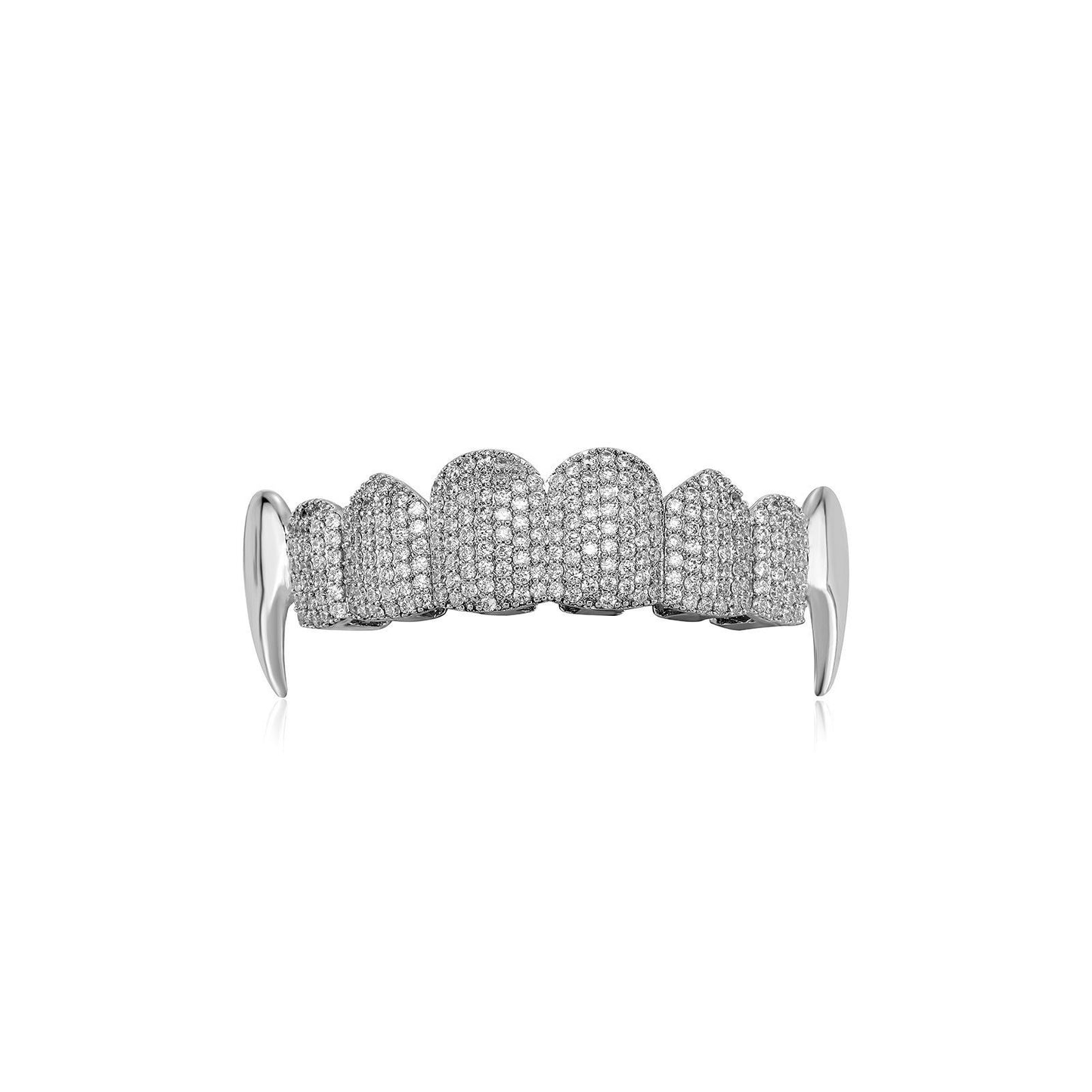 Unisex Halloween Vampire 8 Teeth Grills Hiphop Accessories Comfortable Grillz   K240