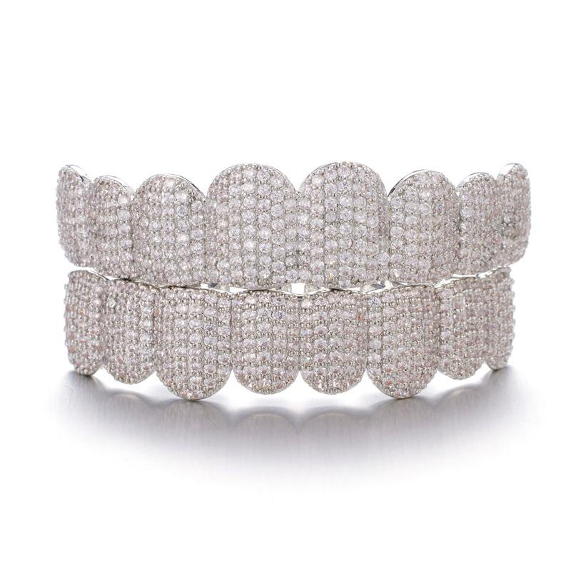Unisex Zircon Grillz For Men&Women, Hip-Hop Accessories Comfortable Grills  D385