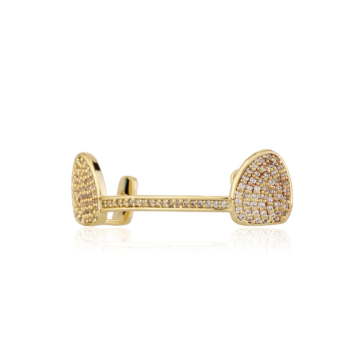 Unisex 2 Teeth Lower/Upper Two Ways Use Comfortable Grillz Hiphop Accessories Grills For Men&Women   K291