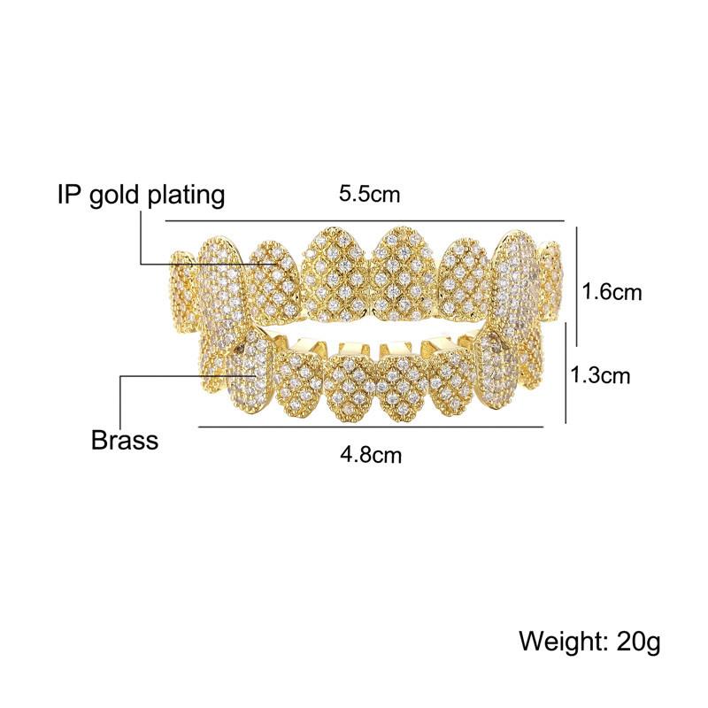 Unisex cubic zirconia vampire halloween comfortable grillz for men&women hiphop accessories grills barces  K248