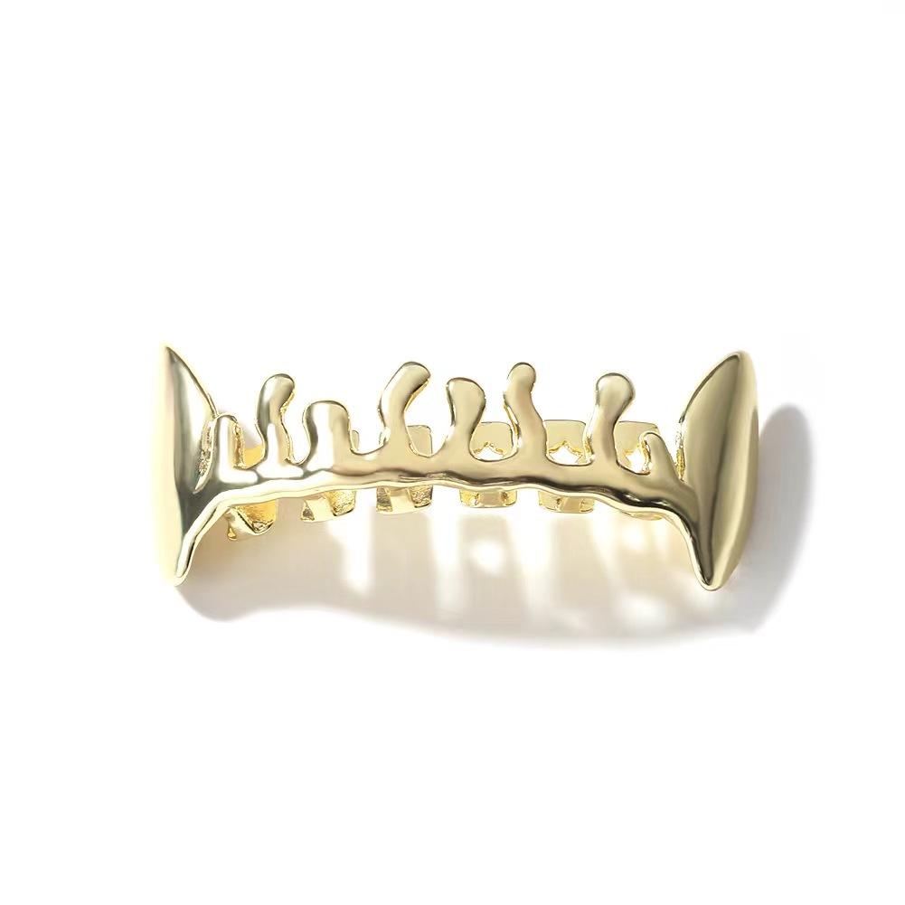 Unisex HIPHOP Hip-hop 8 Upper Teeth and 8 Lower Teeth Grills: Smooth Surface Grillz,S271