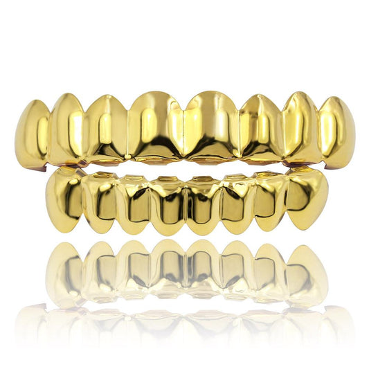 Unisex Glitz Hip-Hop Grills - 8 Upper & 8 Lower Teeth -  D337