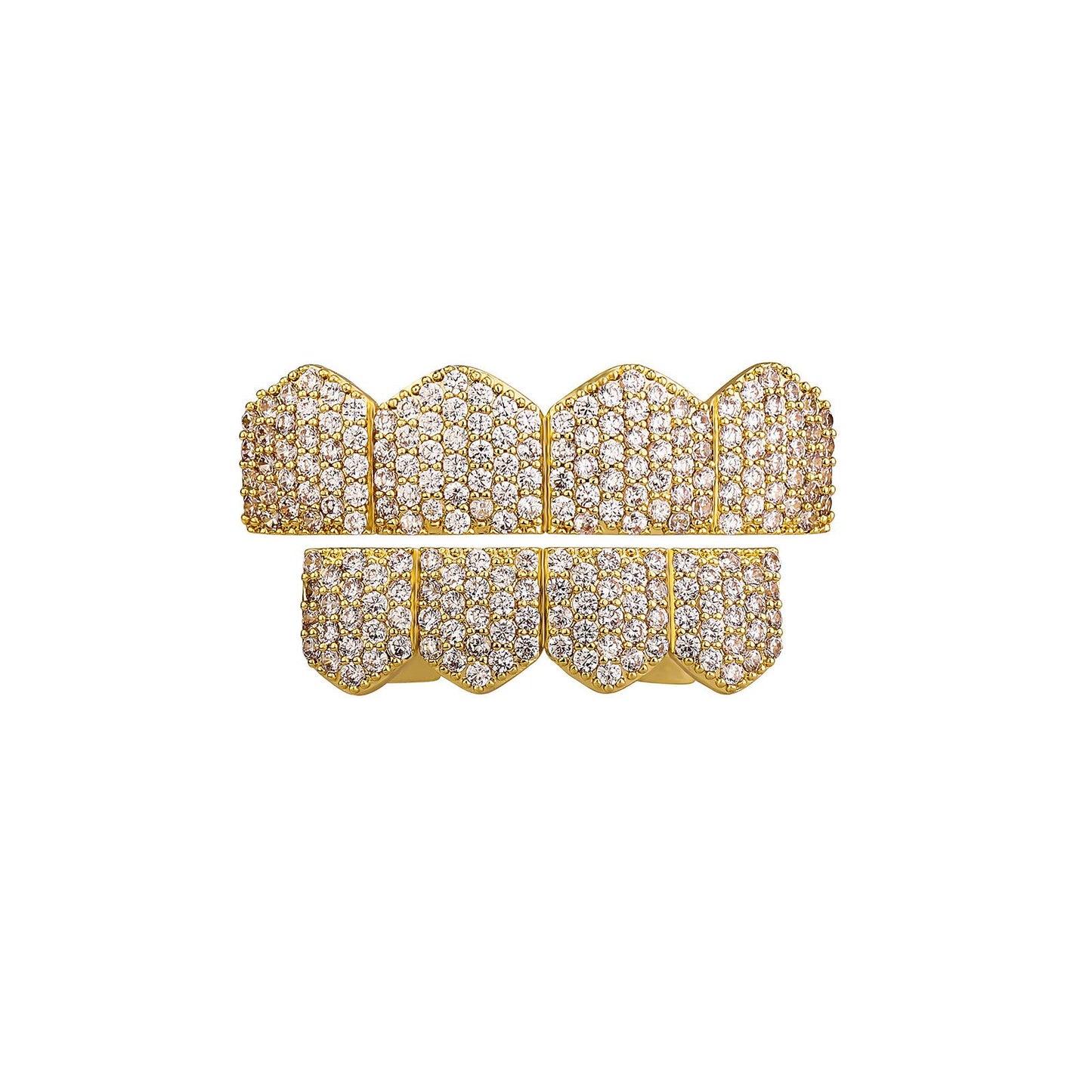 Unisex Cubic Zirconia 4 Teeth Comfortable Grillz For Men&Weomen Hiphop Accessories Grills  K299