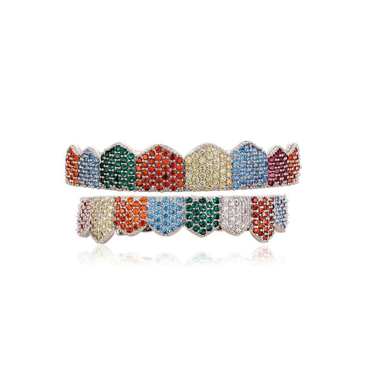 【Grillz All in Here】Unisex Comfortabale Zirconia Acesseries Grillz, Hip-Hop Grills  -