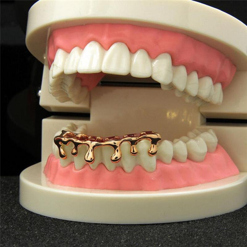 Men's Hot Sale Hip Hop Water Drop Lower Teeth  Grillz - D662