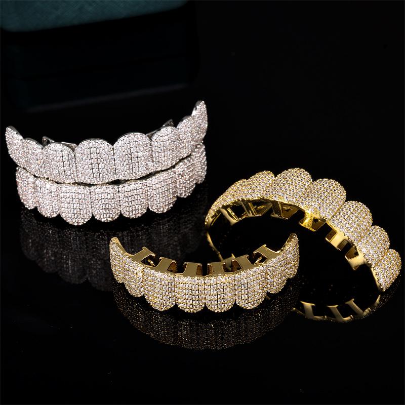 Unisex Zircon Grillz For Men&Women, Hip-Hop Accessories Comfortable Grills  D385