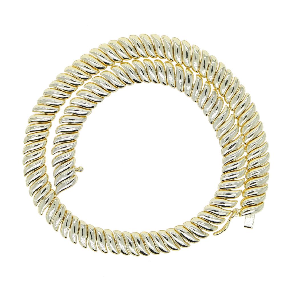 10mm wide shiny tennis chain necklace/bracelet options available, featuring a personalized Cuban link design, X305